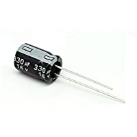 20X Condensador Electrolitico Polarizado 330uF 16V 6x11mm
